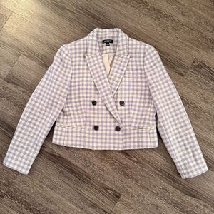 J. Crew Cropped double-breasted blazer in English wool